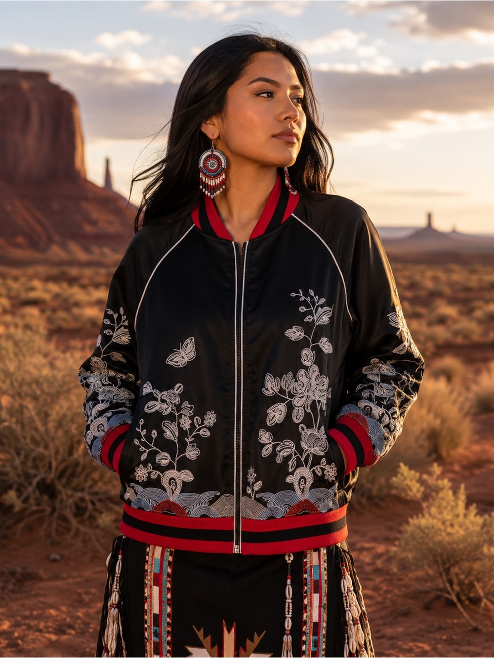 Yi Heng Mei women  embroidered jacket fits size M